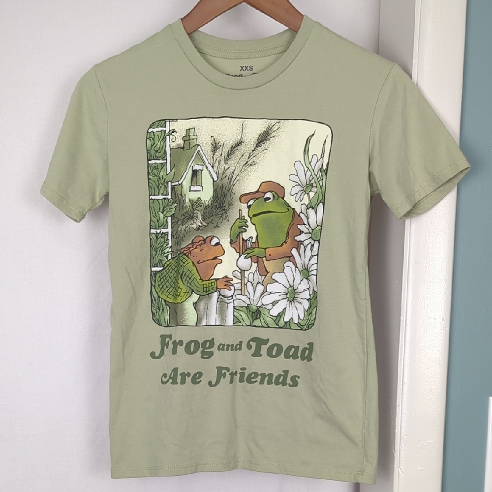 FROG & TOAD Are Friends XXS Green T-Shirt